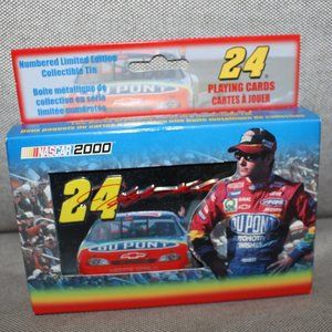 3/$55❤️sealed vintage JEFF GORDON Collectible Tin #24® Playing Cards NASCAR 2000